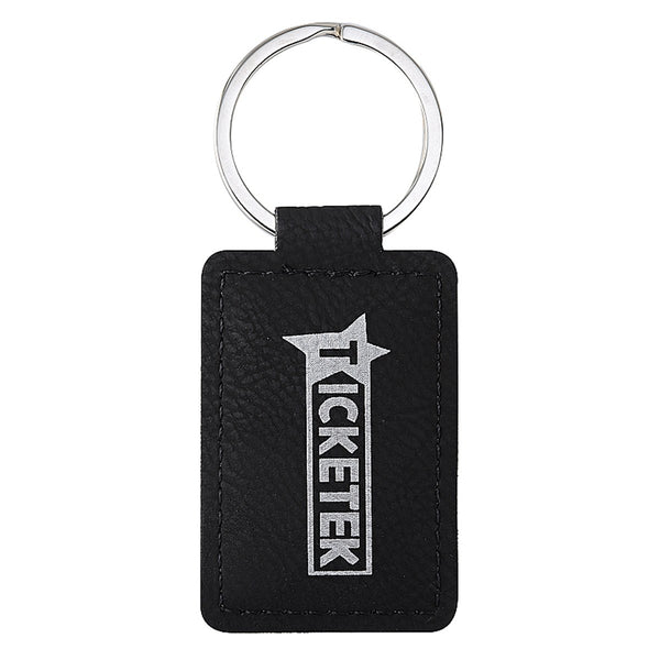 Leatherette Keychain – Black