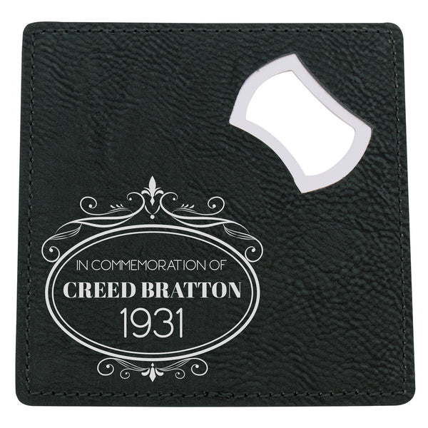 Black Coaster & Opener