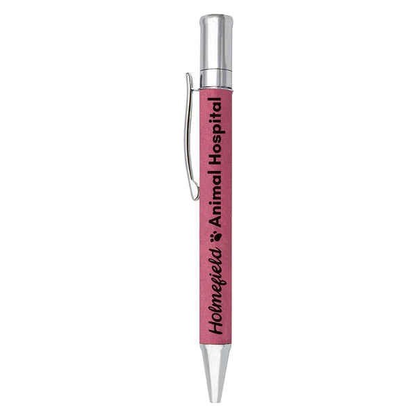 Leatherette Pen – Pink